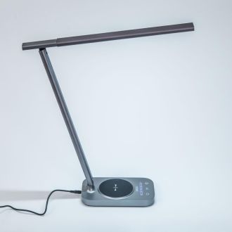 Настольная лампа Citilux Ньютон CL803052, LED 9 Вт, хром/серый