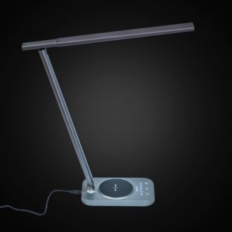 Настольная лампа Citilux Ньютон CL803052, LED 9 Вт, хром/серый