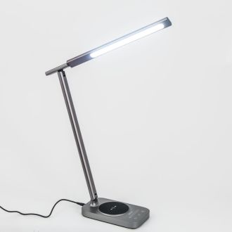 Настольная лампа Citilux Ньютон CL803052, LED 9 Вт, хром/серый