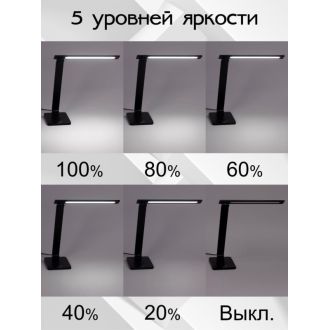 Настольная лампа Citilux Ньютон CL803081, LED 9 Вт, черный, современный стиль