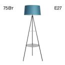 Торшер Citilux Рейнер CL806023, E27, 75 Вт, черный/синий, классический стиль Торшер Citilux Рейнер CL806023, E27, 75 Вт, черный/синий, классический стиль