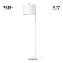 Торшер Citilux Тевин CL806030, E27, 75 Вт, белый, современный стиль Торшер Citilux Тевин CL806030, E27, 75 Вт, белый, современный стиль