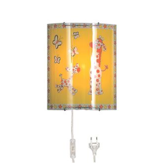 Детское бра Citilux CL921001W, E27, 100 Вт, хром/разноцветный