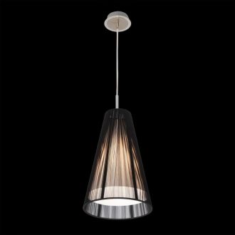 Подвесной светильник Citilux CL936008, E27, 75 Вт, хром/черный