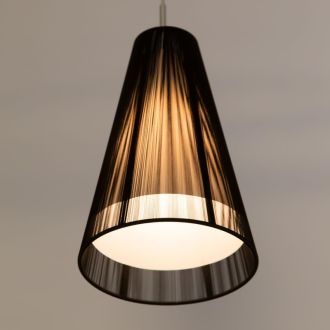 Подвесной светильник Citilux CL936008, E27, 75 Вт, хром/черный
