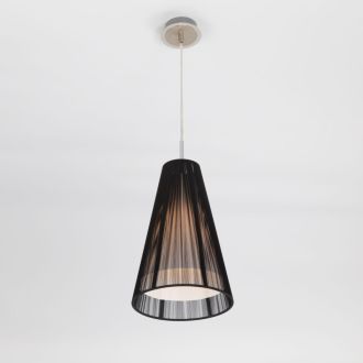 Подвесной светильник Citilux CL936008, E27, 75 Вт, хром/черный