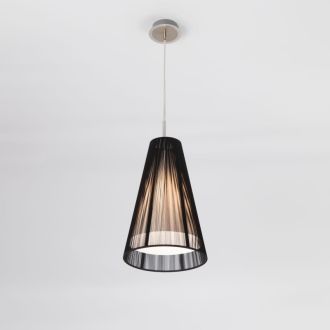 Подвесной светильник Citilux CL936008, E27, 75 Вт, хром/черный