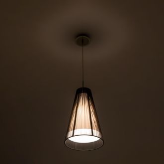 Подвесной светильник Citilux CL936008, E27, 75 Вт, хром/черный