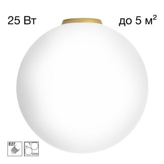 Накладной светильник Citilux Ron CL941D30B2, E27, 25 Вт, золотой/белый