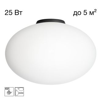 Накладной светильник Citilux Ron CL941E28B5, E27, 25 Вт, черный/белый