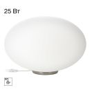 Настольная лампа Citilux Ron CL941E28T1, E27, 25 Вт, хром матовый/белый Настольная лампа Citilux Ron CL941E28T1, E27, 25 Вт, хром матовый/белый
