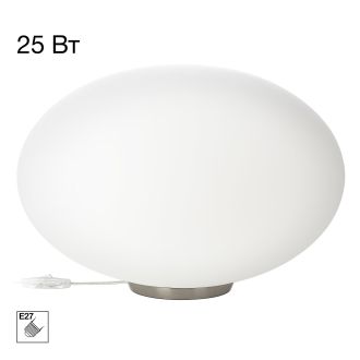 Настольная лампа Citilux Ron CL941E28T1, E27, 25 Вт, хром матовый/белый