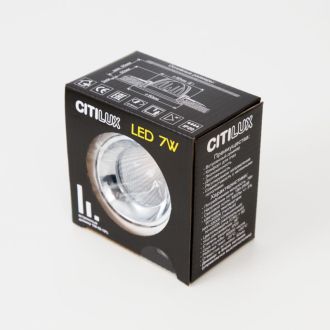 Встраиваемый светильник Citilux Альфа CLD001NW0, LED 7 Вт, белый