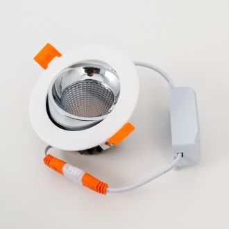 Встраиваемый светильник Citilux Альфа CLD001NW1, LED 7 Вт, белый/хром