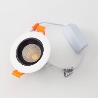 Встраиваемый светильник Citilux Альфа CLD001NW4, LED 7 Вт, белый/черный