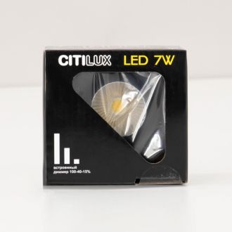 Встраиваемый светильник Citilux Гамма CLD004NW4, LED 7 Вт, черный