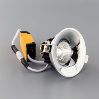 Встраиваемый светильник Citilux Гамма CLD004W1, LED 7 Вт, хром/белый