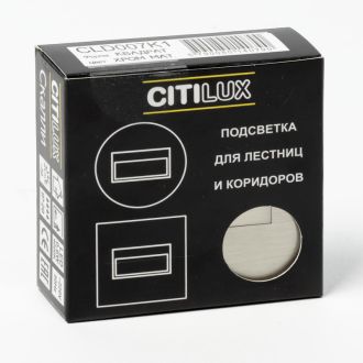 Подсветка ступеней лестницы Citilux Скалли CLD007K1, LED 0.6 Вт, хром матовый/белый