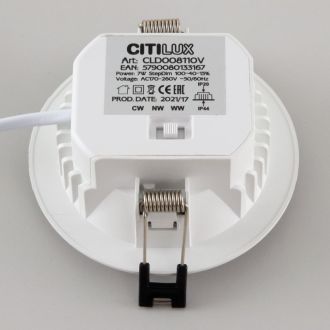 Влагозащищенный светильник Citilux Акви CLD008110V, LED 7 Вт, белый