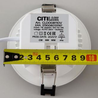 Влагозащищенный светильник Citilux Акви CLD008110V, LED 7 Вт, белый