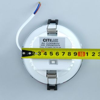 Влагозащищенный светильник Citilux Акви CLD008111V, LED 7 Вт, хром