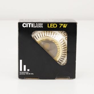 Встраиваемый светильник Citilux Боска CLD041NW2, LED 7 Вт, белый