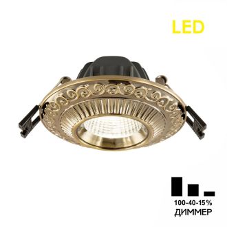 Встраиваемый светильник Citilux Боска CLD041NW3, LED 7 Вт, бронзовый