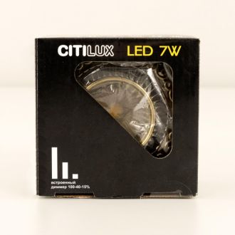 Встраиваемый светильник Citilux Боска CLD041NW3, LED 7 Вт, бронзовый