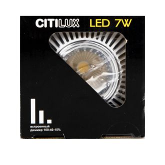 Встраиваемый светильник Citilux Дзета CLD042NW1, LED 7 Вт, белый