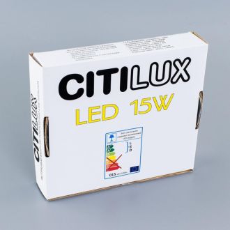 Встраиваемый светильник Citilux Омега CLD50K152, LED 15 Вт, черный/белый