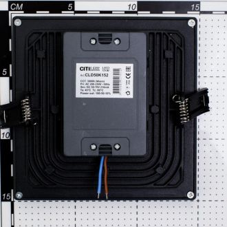 Встраиваемый светильник Citilux Омега CLD50K152, LED 15 Вт, черный/белый