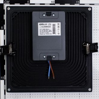 Встраиваемый светильник Citilux Омега CLD50K222, LED 22 Вт, черный/белый