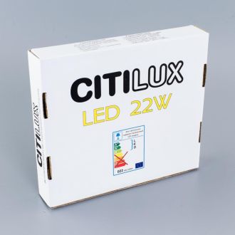 Встраиваемый светильник Citilux Омега CLD50R220N, LED 22 Вт, белый