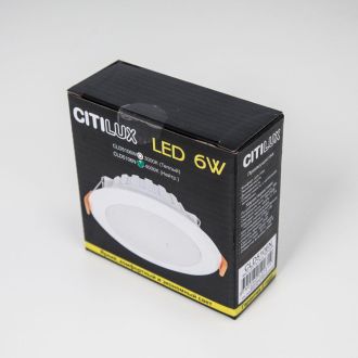 Встраиваемый светильник Citilux Кинто CLD5106N, LED 6 Вт, белый