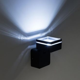 Светильник настенный Citilux CLU0008 CLU0008K, LED 6 Вт, черный/прозрачный