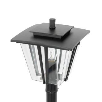 Садово-парковый светильник Citilux Forts CLU10B, E27, 40 Вт, черный/прозрачный