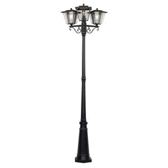 Садово-парковый светильник Citilux Forts CLU10P3, 3×E27 по 40 Вт, черный/прозрачный