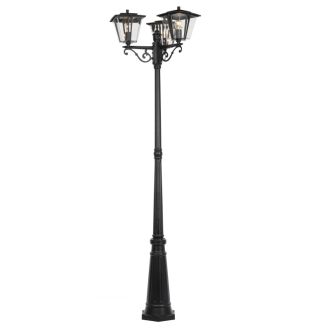 Садово-парковый светильник Citilux Forts CLU10P3, 3×E27 по 40 Вт, черный/прозрачный