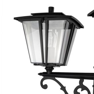 Садово-парковый светильник Citilux Forts CLU10P3, 3×E27 по 40 Вт, черный/прозрачный