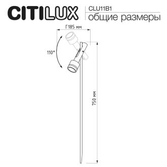 Садово-парковый светильник Citilux Spotter CLU11B1, GU10, 50 Вт, черный