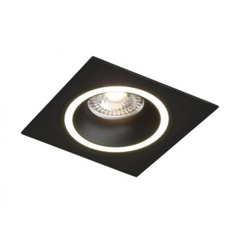 DK2061-BK Встраиваемый светильник IP 20, до 15 Вт, GU10, LED, черный, алюминий