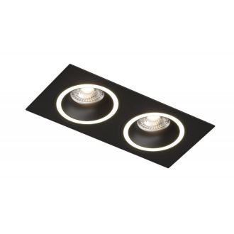 DK2062-BK Встраиваемый светильник, IP 20, до 15 Вт, GU10, LED, черный, алюминий