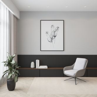 DK2085-BK Фиксирующее кольцо для светильников серии INVIZ DK2080-WH, DK2081-WH, черное, ABS-пластик