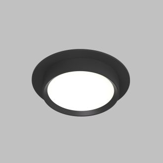 DK2090-BK Встраиваемый светильник FLAT, IP 20, до 15 Вт, GX53, LED, черный, алюминий