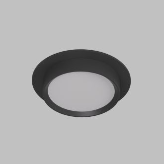 DK2090-BK Встраиваемый светильник FLAT, IP 20, до 15 Вт, GX53, LED, черный, алюминий