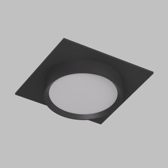DK2091-BK Встраиваемый светильник FLAT, IP 20, до 15 Вт, GX53, LED, черный, алюминий