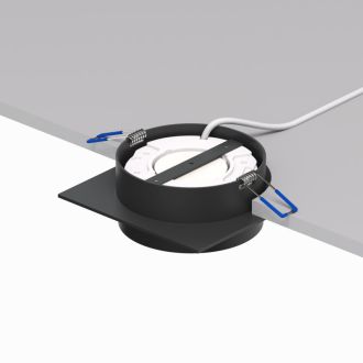 DK2091-BK Встраиваемый светильник FLAT, IP 20, до 15 Вт, GX53, LED, черный, алюминий