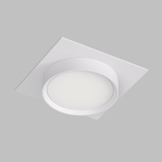 DK2091-WH Встраиваемый светильник FLAT, IP 20, до 15 Вт, GX53, LED, белый, алюминий