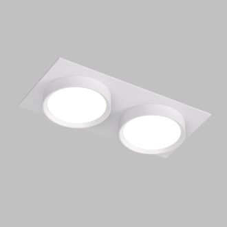 DK2092-WH Встраиваемый светильник FLAT, IP 20, до 15 Вт, GX53, LED, белый, алюминий