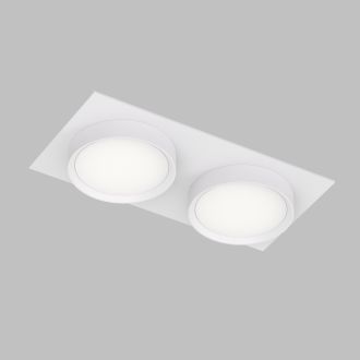 DK2092-WH Встраиваемый светильник FLAT, IP 20, до 15 Вт, GX53, LED, белый, алюминий